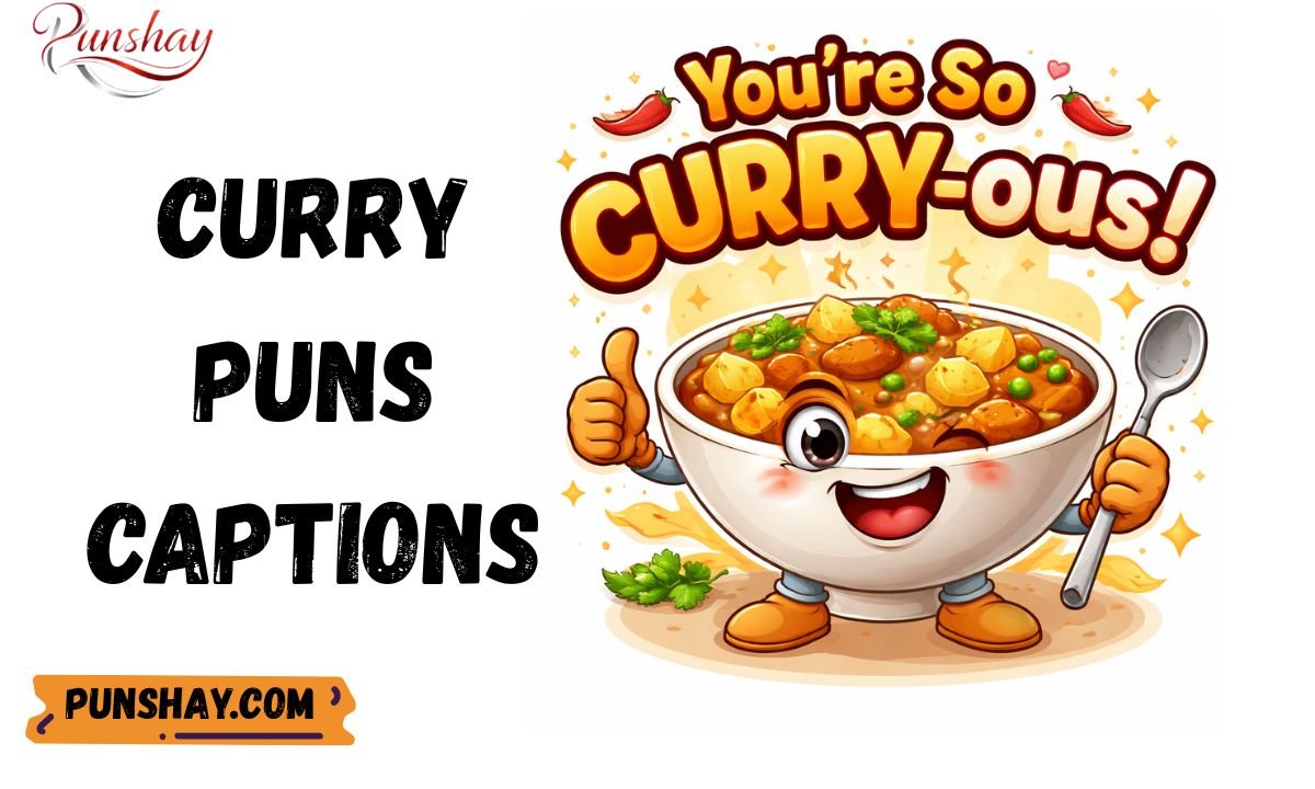 Curry puns captions