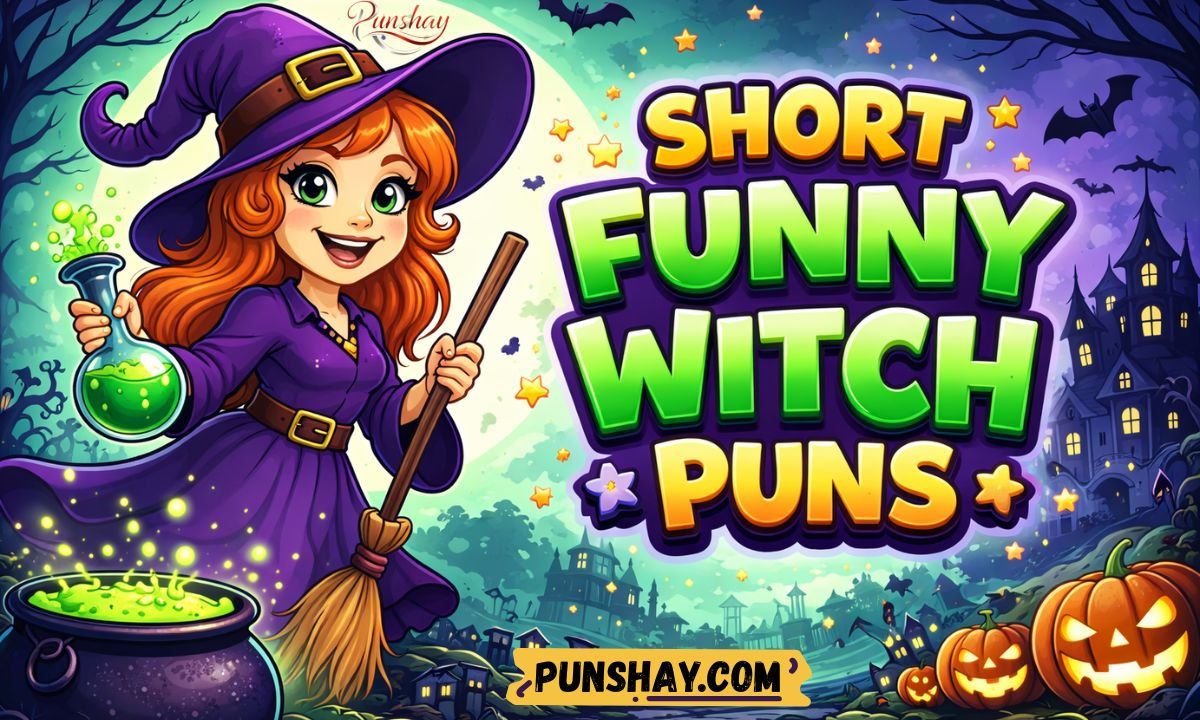 Short Funny Witch Puns