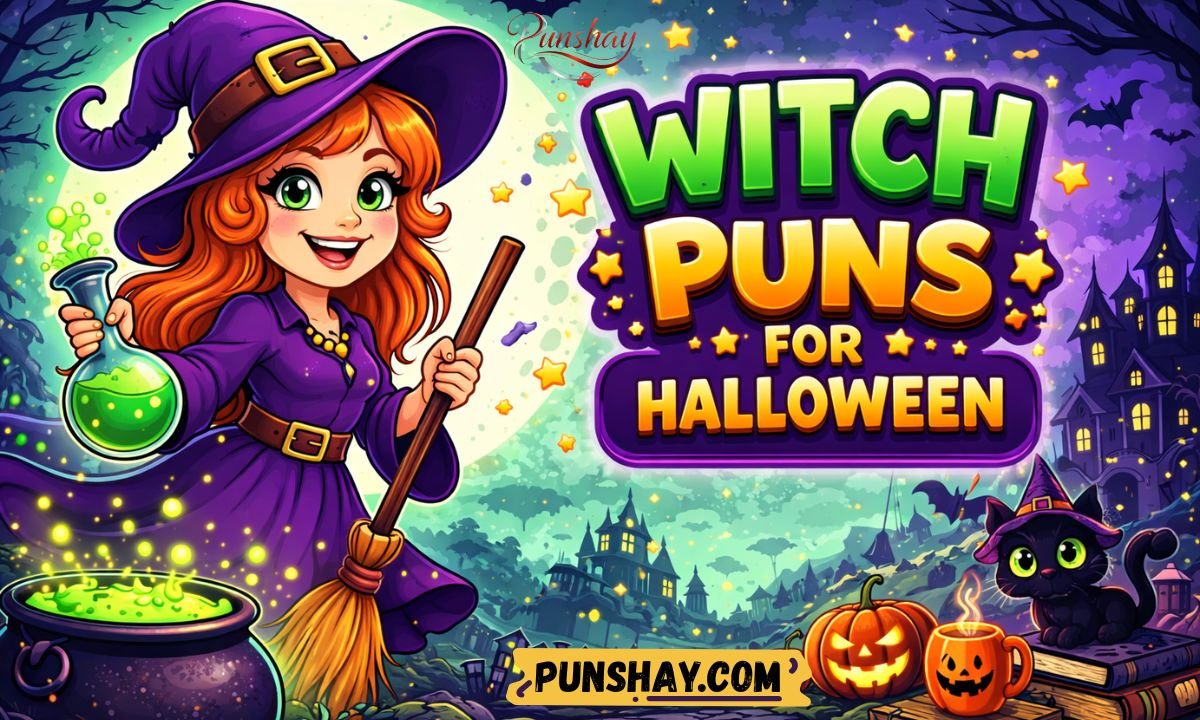 Witch puns for Halloween
