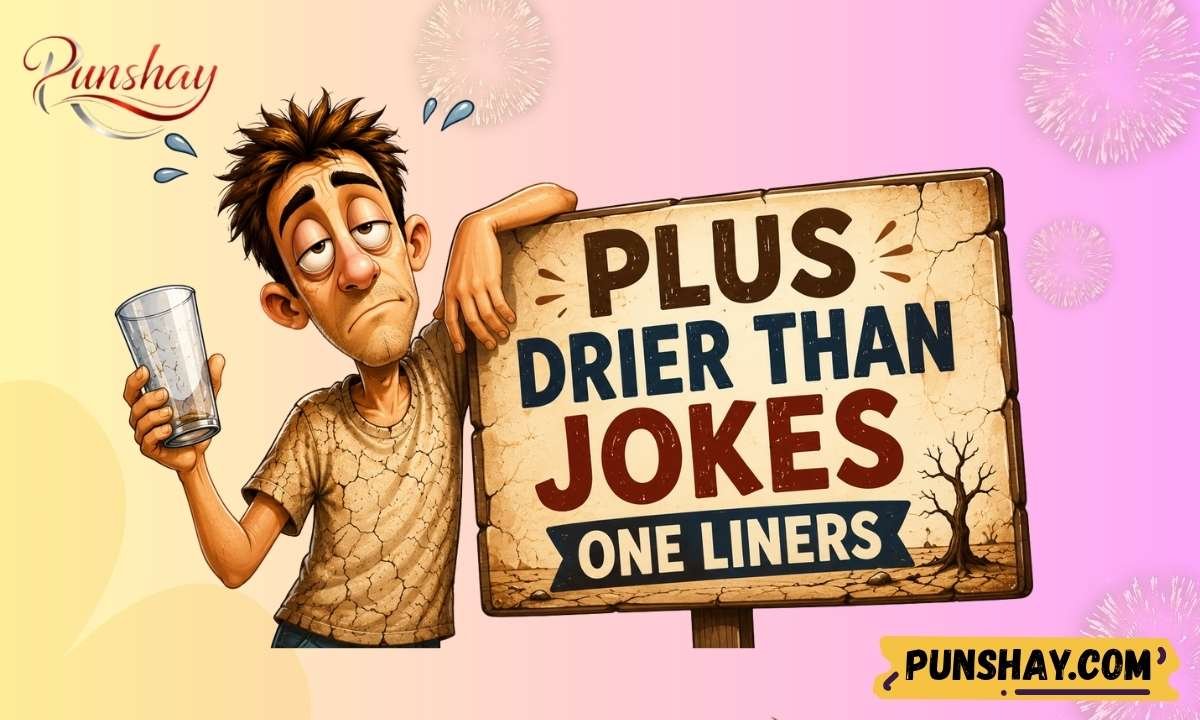 Plus Drier Than Jokes One Liners
