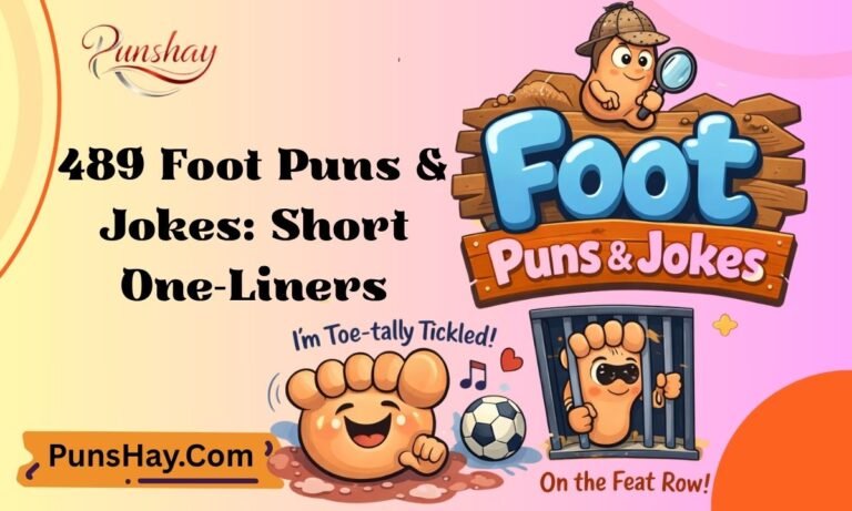 489 Foot Puns & Jokes Short One-Liners for Captions & Instagram Laughs