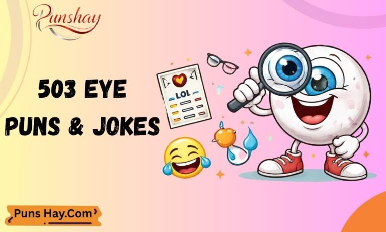 503 Eye Puns & Jokes Clever One-Liners, Funny Captions & Eye-Rolling Wordplay for Adults