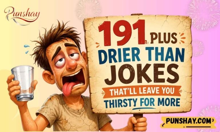 191 Plus Drier Than Jokes That’ll Leave You Thirsty For More